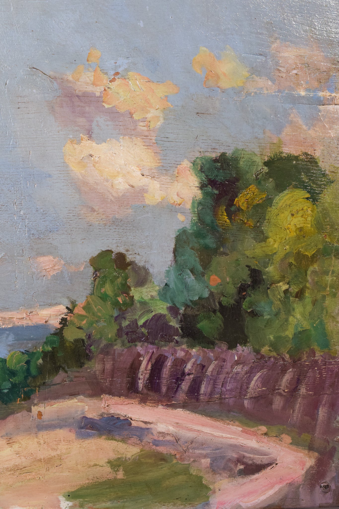 Impressionist Coastal Landscape