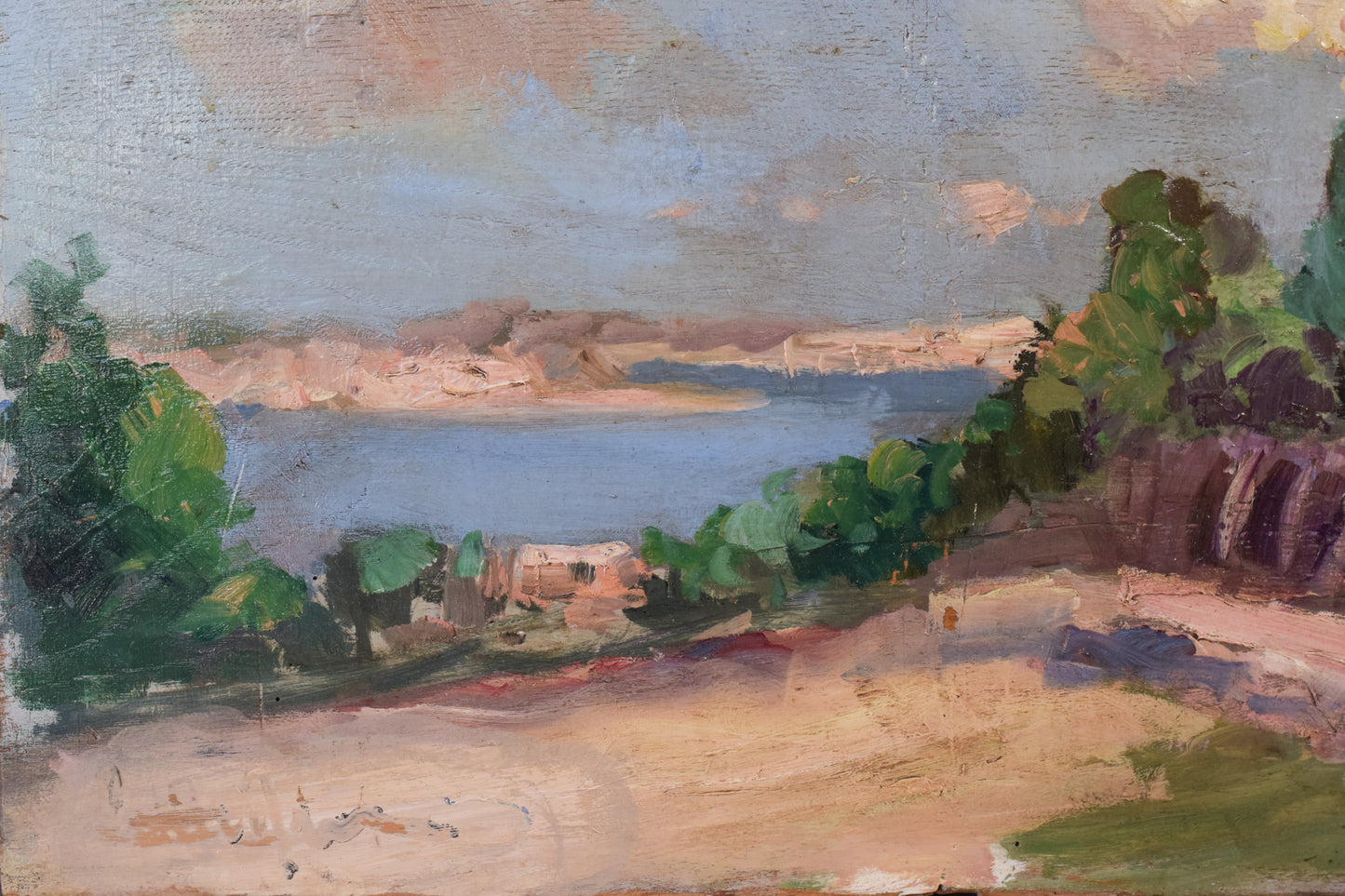 Impressionist Coastal Landscape