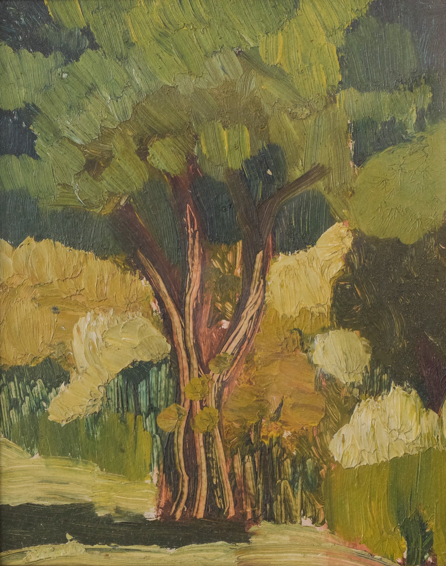 Impressionist Study of Trees