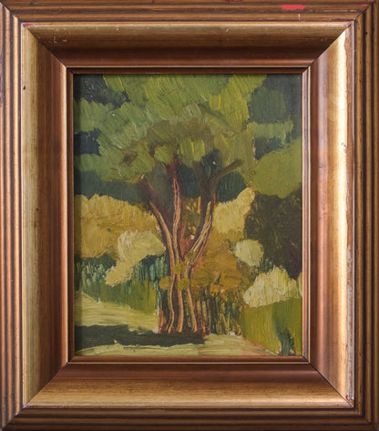 Impressionist Study of Trees