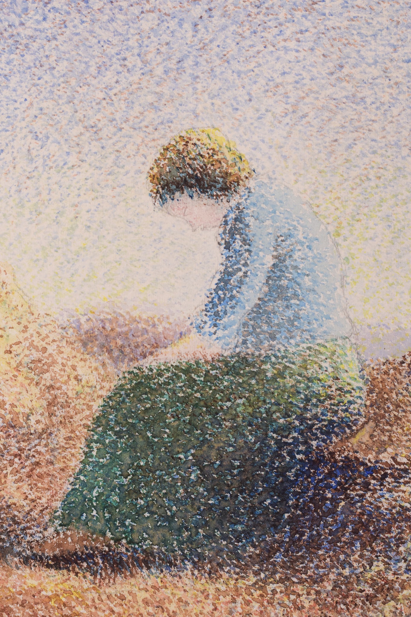 Pointillist Watercolour by Pere Ventura Julia 