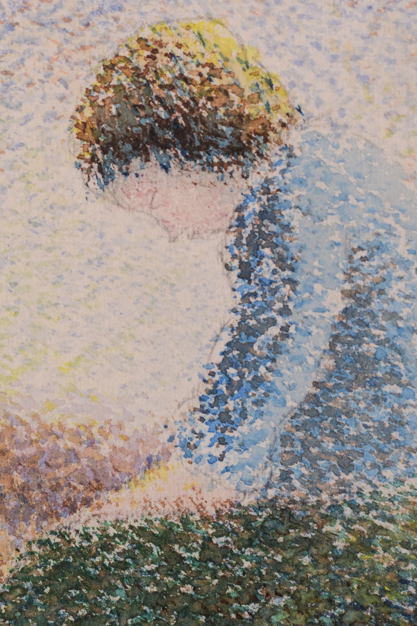 Pointillist Watercolour by Pere Ventura Julia 