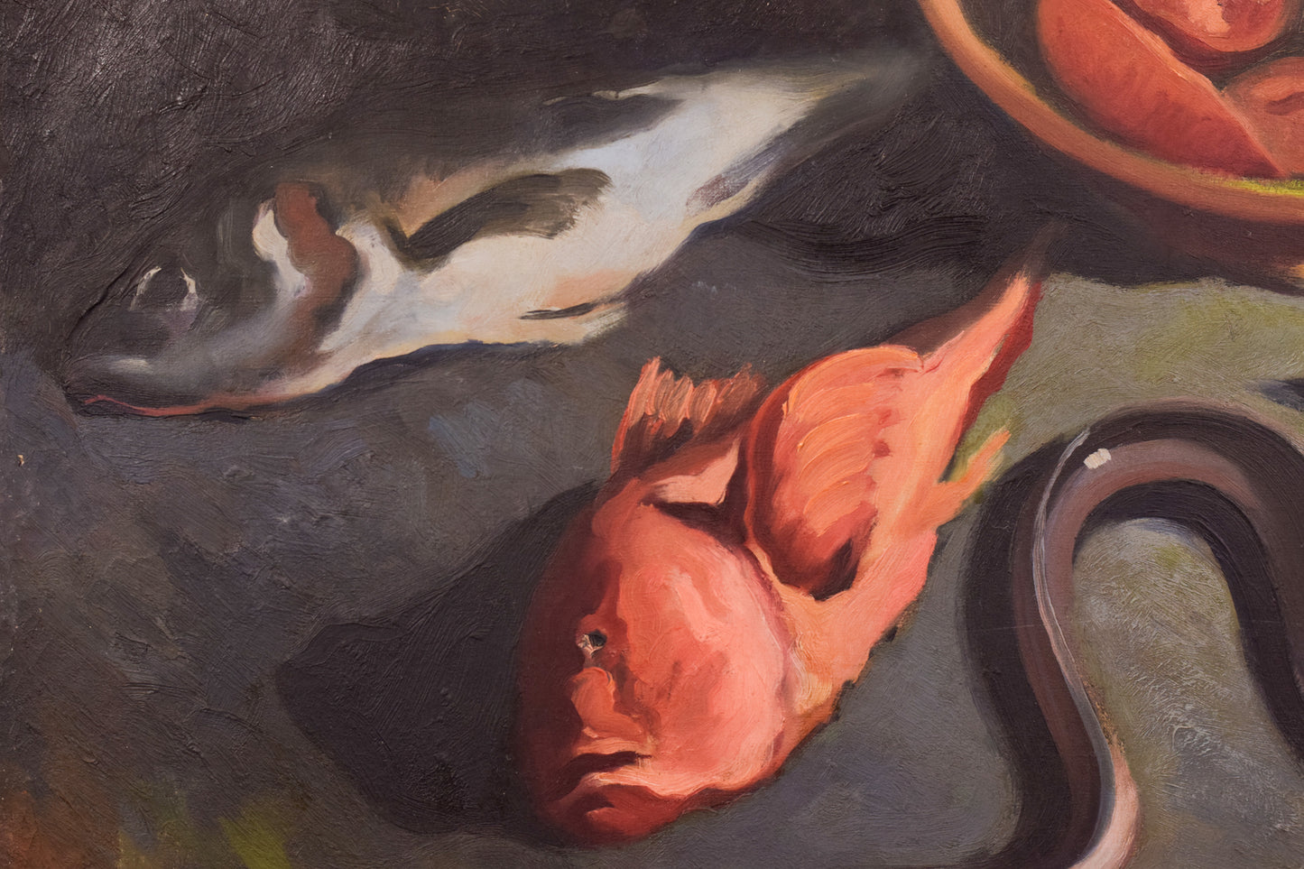 Enric Planasdura - Large Still Life Study of Fish and Oysters