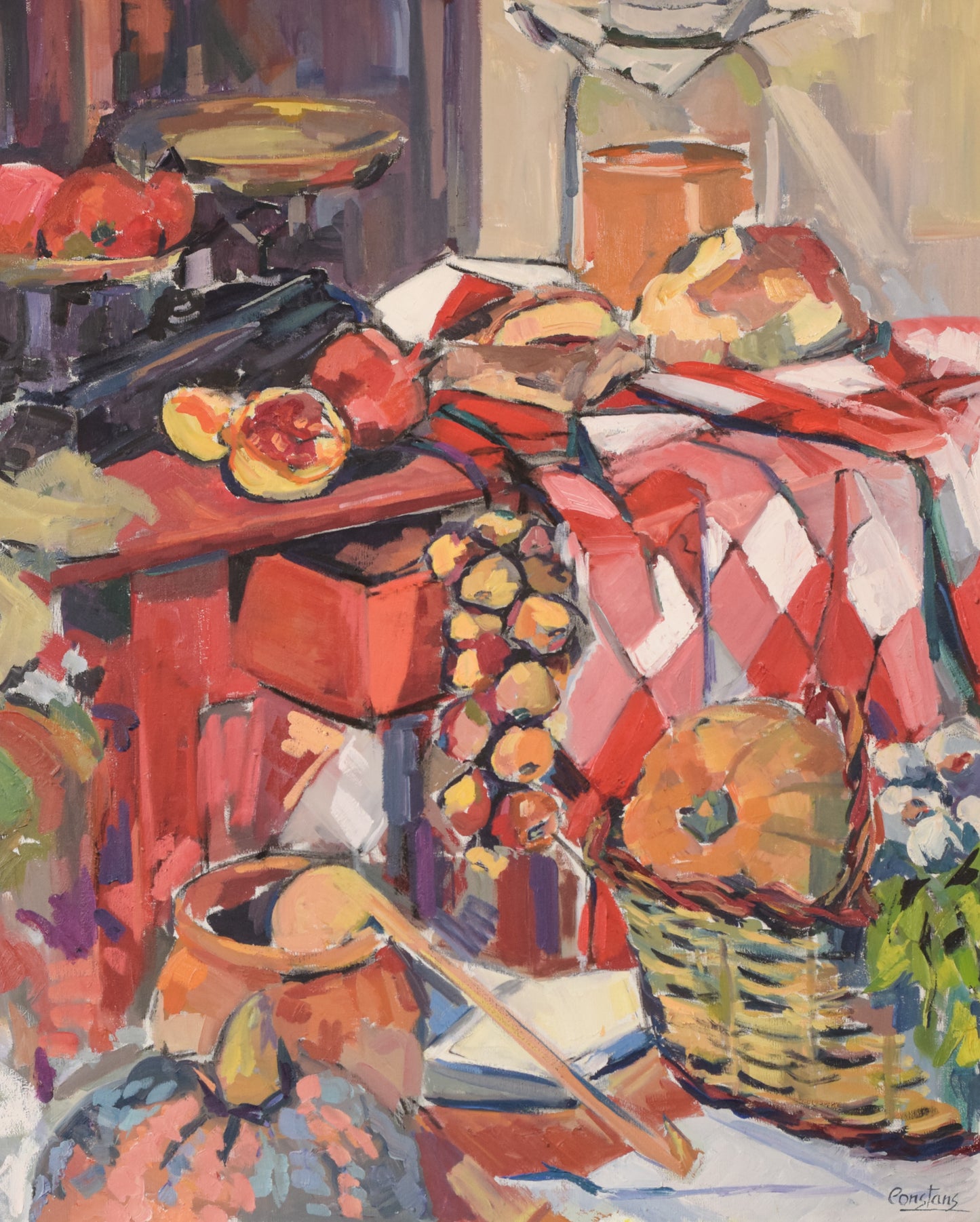 Large Still Life with Pumpkins