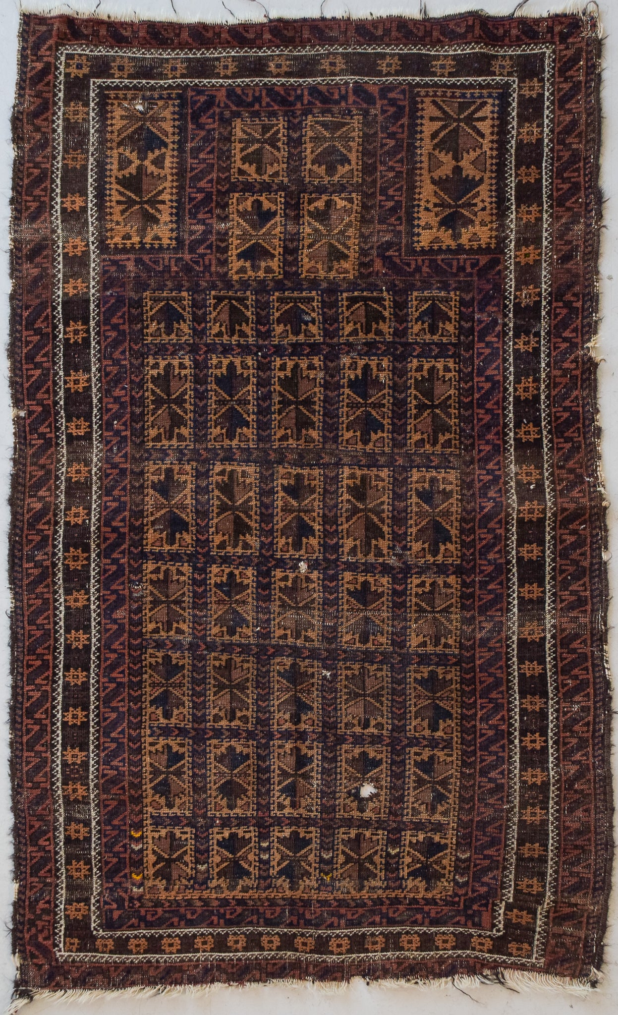 Antique Baluch Handwoven Prayer Rug