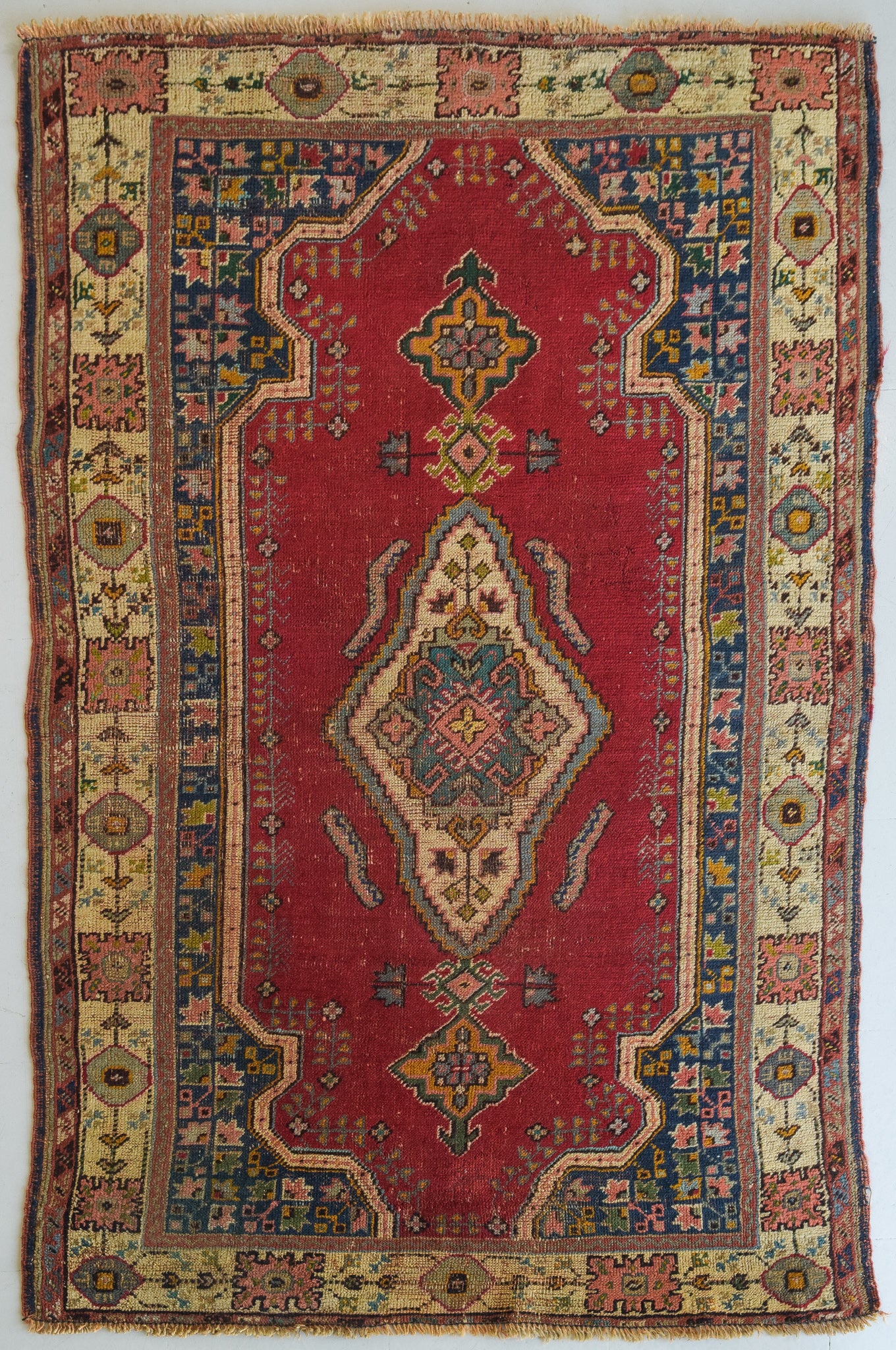 Vintage Handwoven - Red Ground Rug