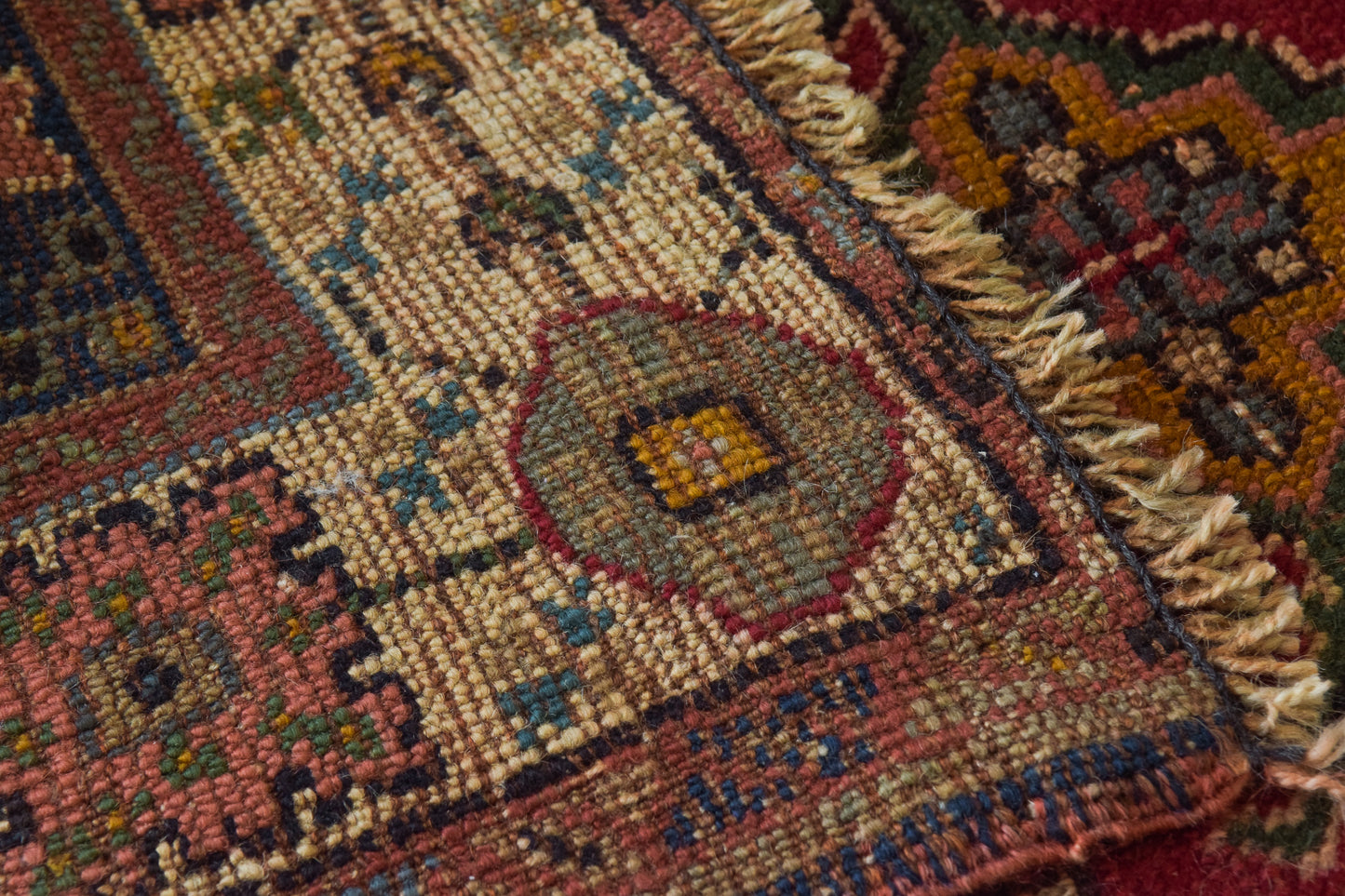 Vintage Handwoven - Red Ground Rug