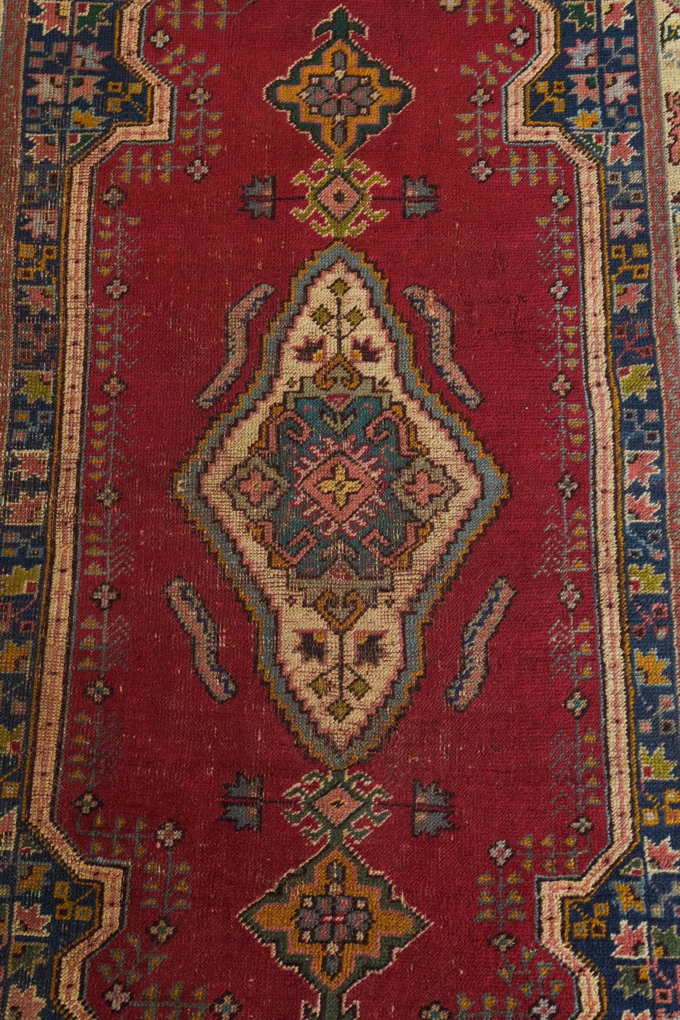 Vintage Handwoven - Red Ground Rug