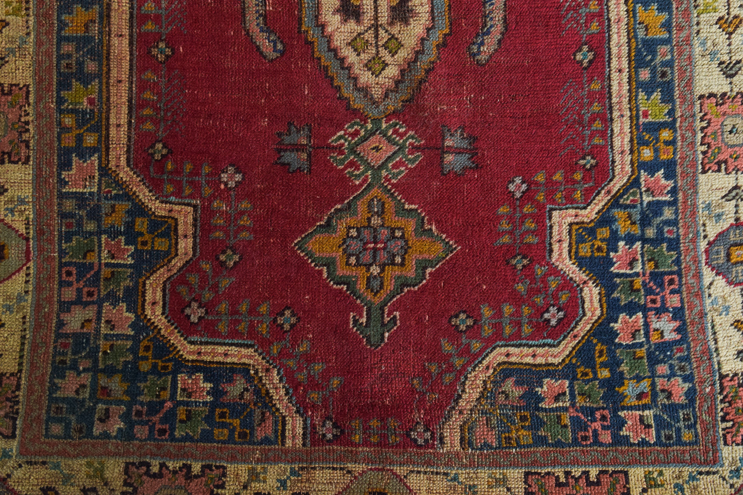 Vintage Handwoven - Red Ground Rug