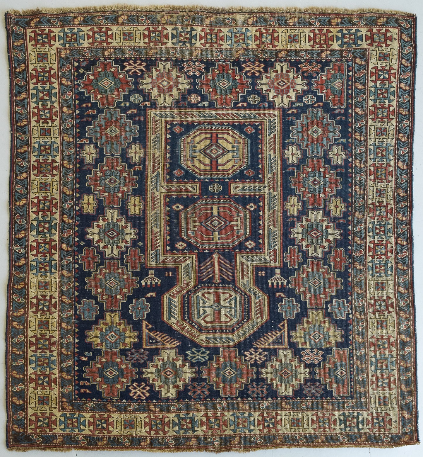 Vintage Handwoven Shiraz Rug