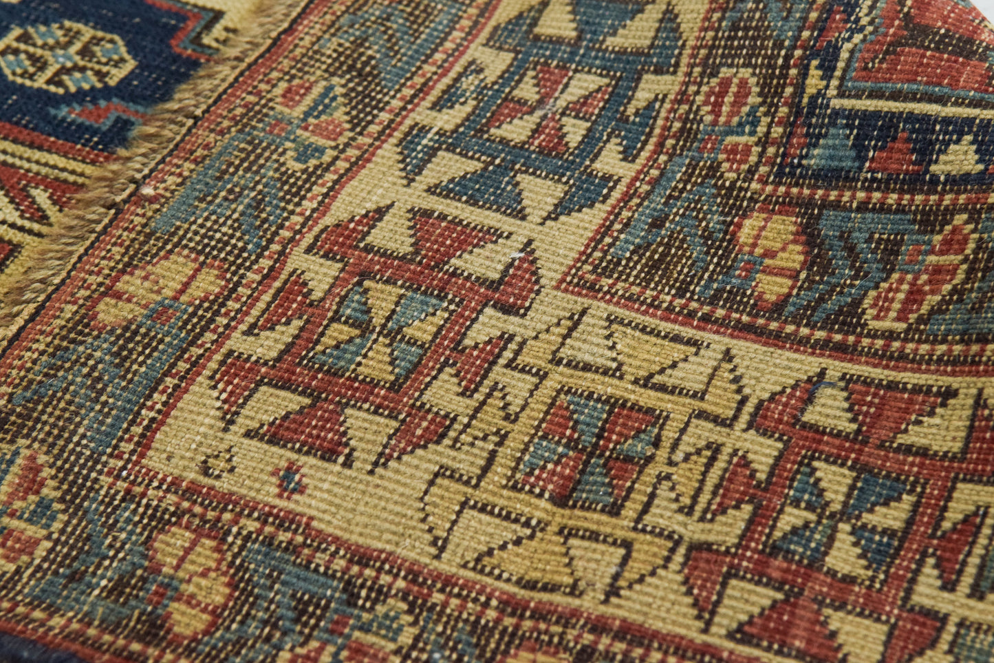 Vintage Handwoven Shiraz Rug