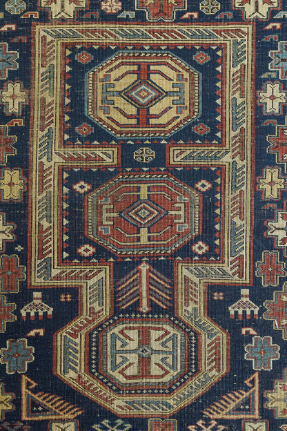 Vintage Handwoven Shiraz Rug