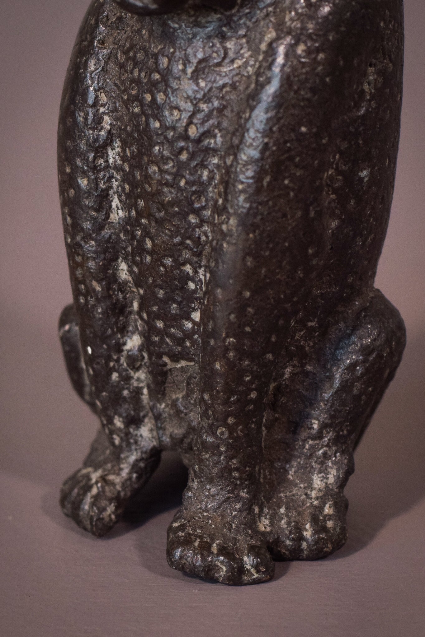 Leopardo de bronce de Benín africano