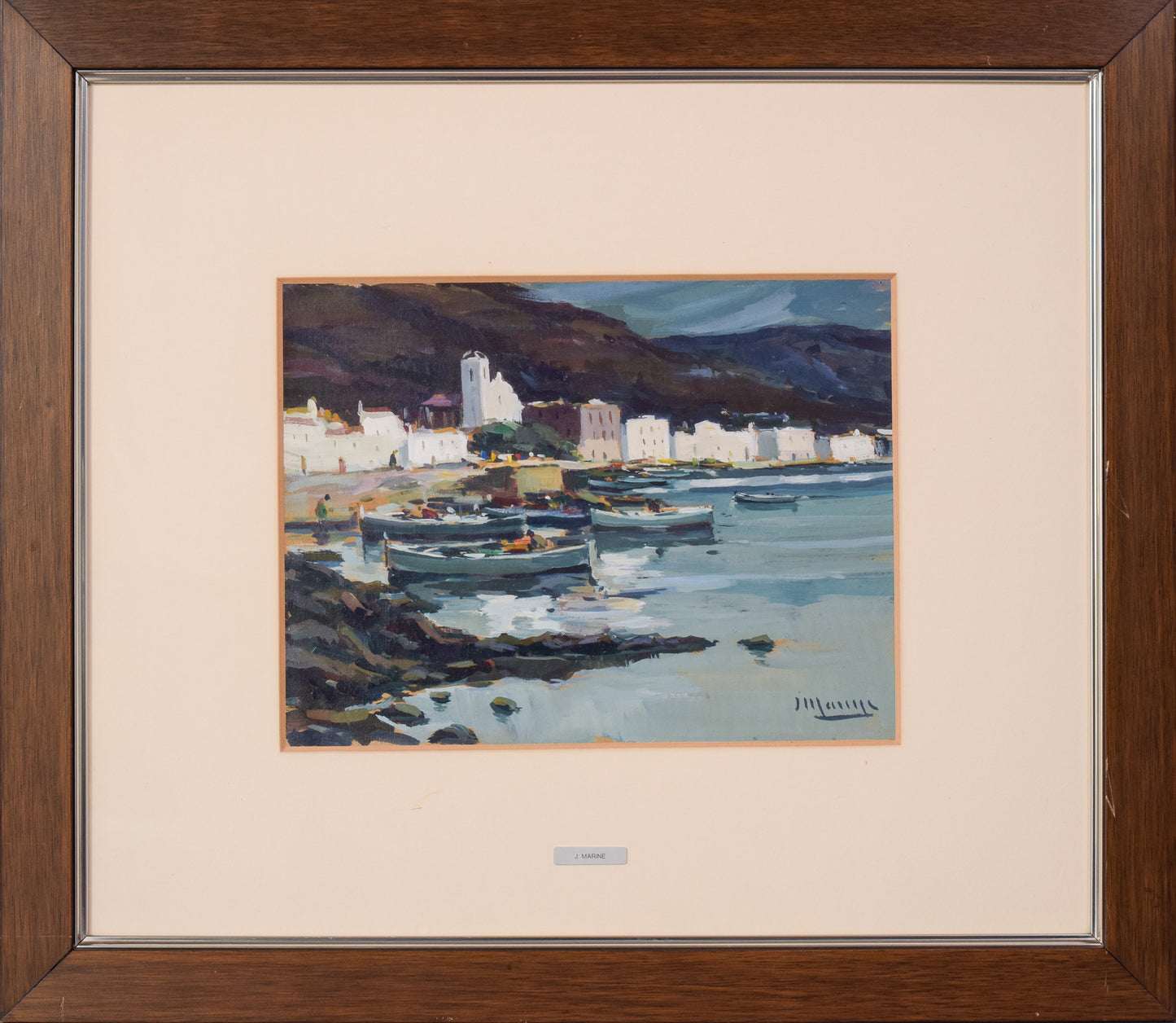 Jaume Mariné i Albamonte - Paisaje Marino Litoral de Cadaqués