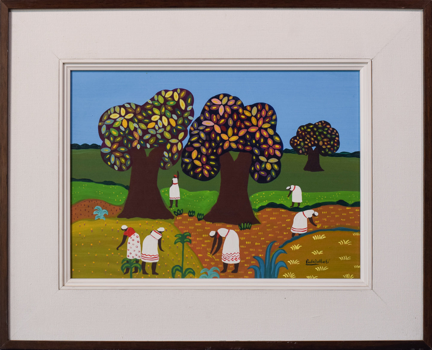 Naive Style - Landscape with Workers