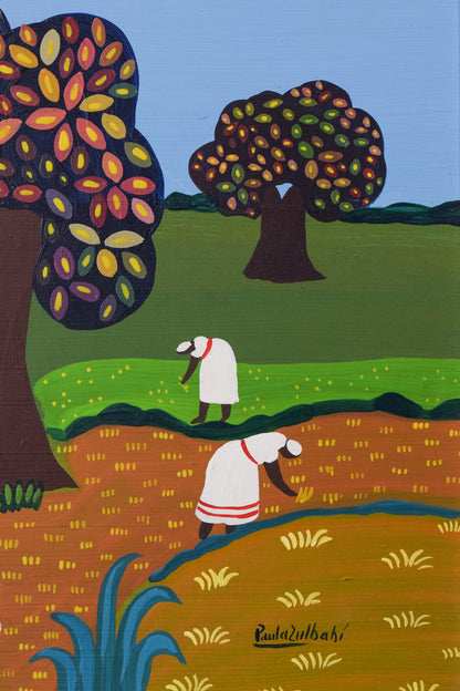Naive Style - Landscape with Workers