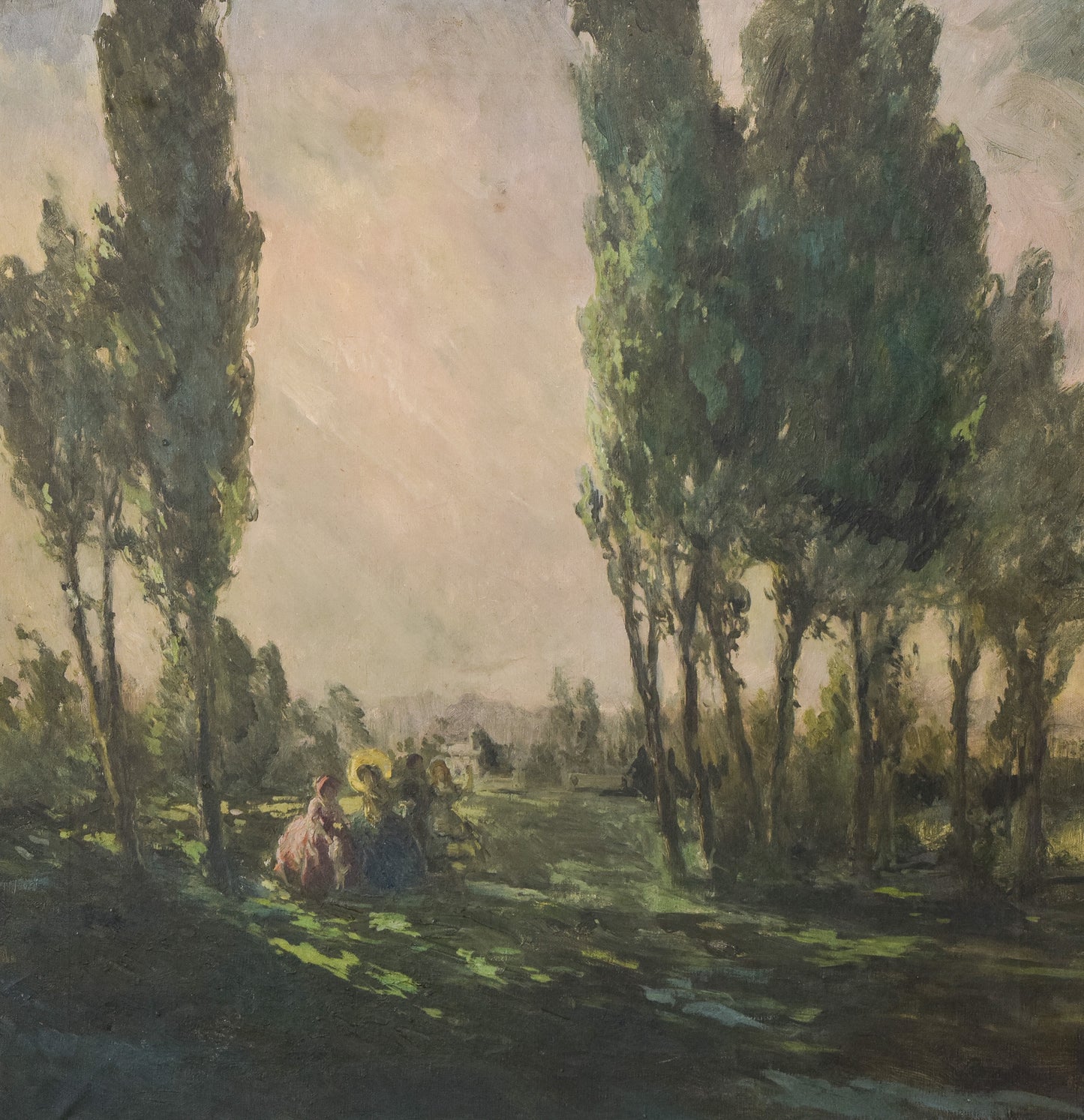 Classical Ladies in a Landscape - Impressionist Oil Painting