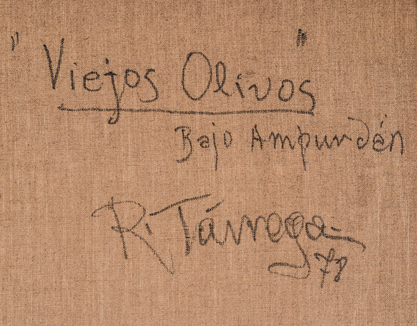 Ricard Tarrega Viladoms - 'Viejos Olivos' ('Old Olive Trees')