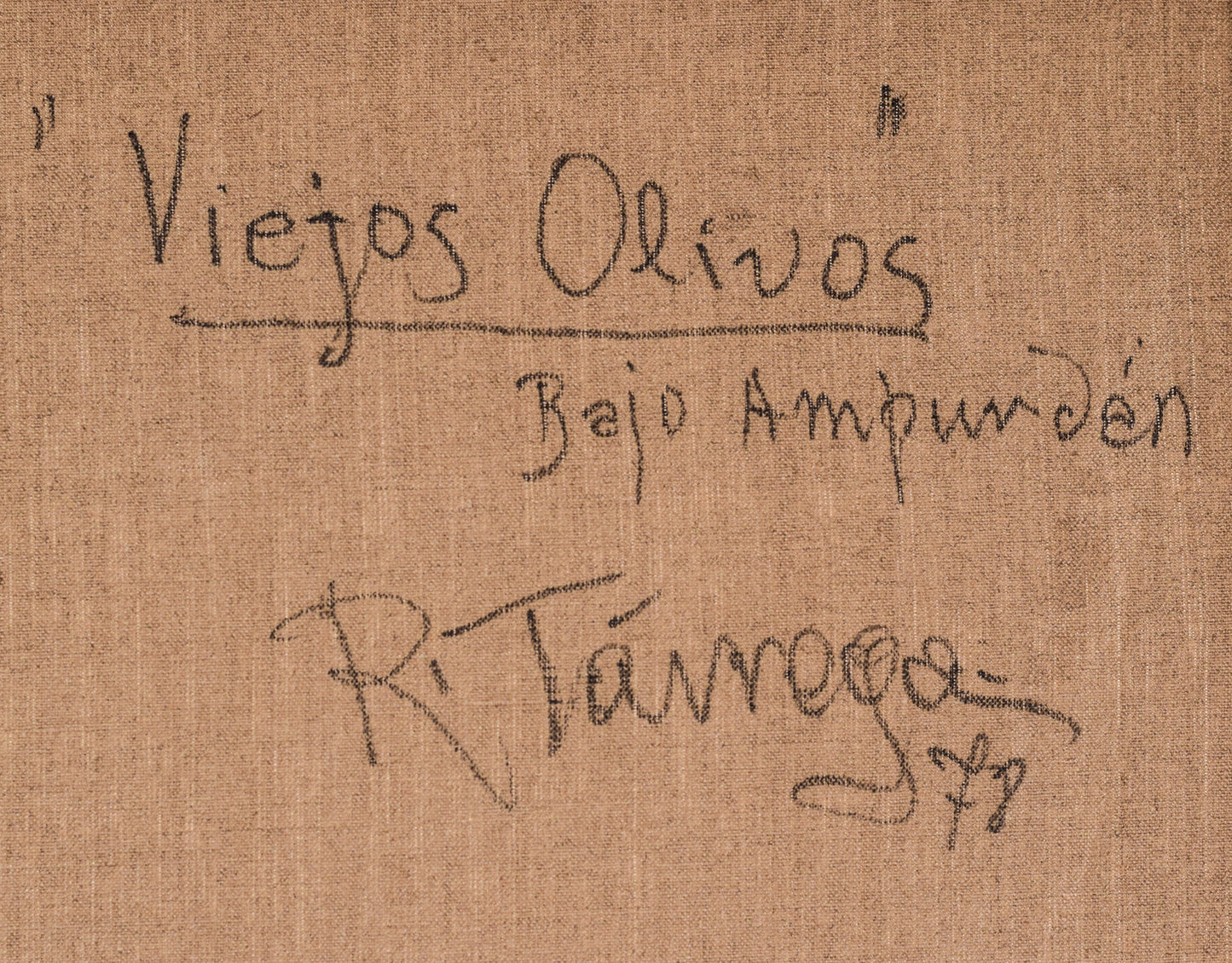 Ricard Tarrega Viladoms - 'Viejos Olivos' ('Olivos Viejos')