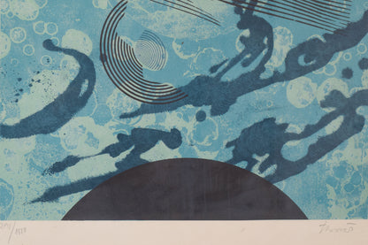 Joan-Josep Tharrats (1918-2001) 'Circulo Blue' - Numbered Edition and Signed Lithograph