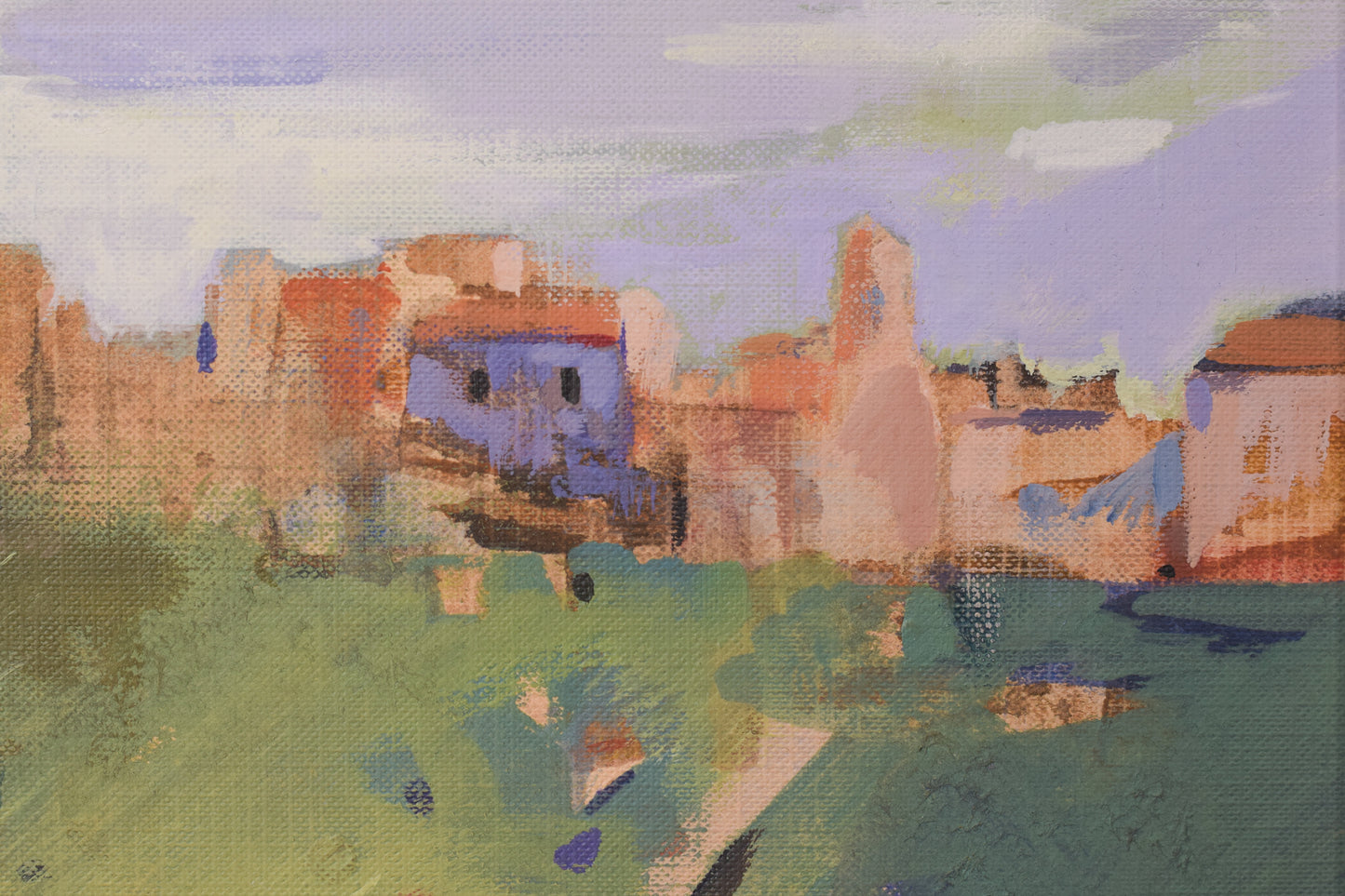 Post Impressionist - Landscape with Village