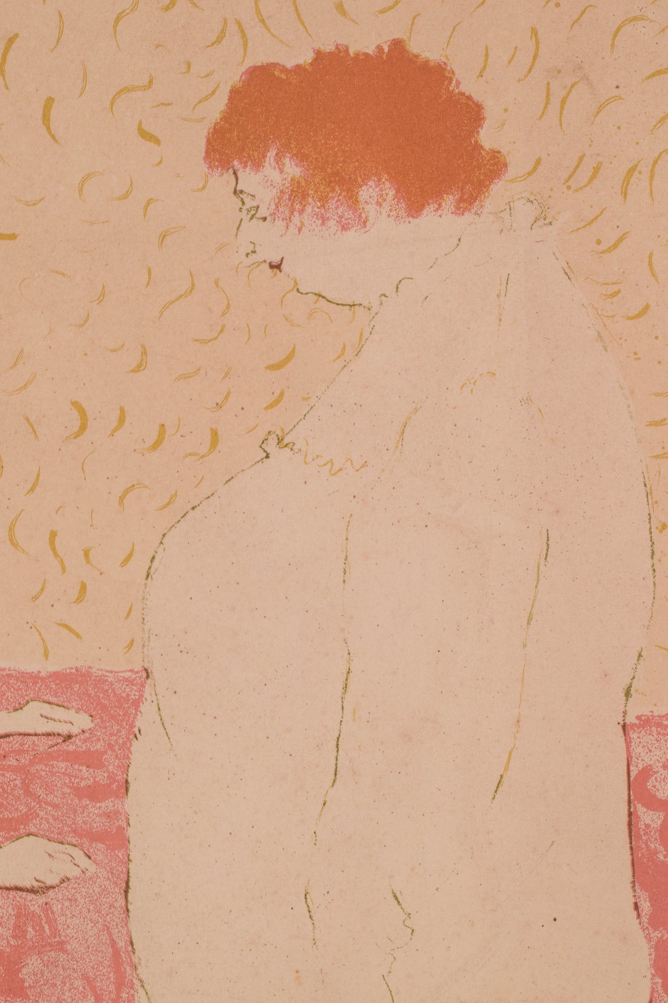 Henri de Toulouse-Lautrec - Woman in Bed, Profile (Lithograph)