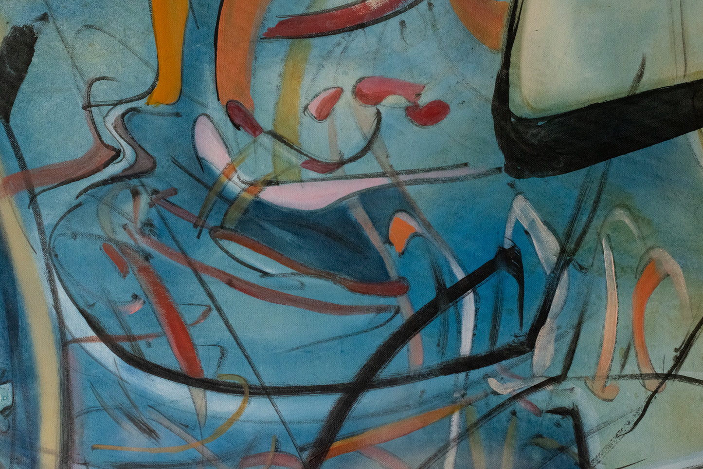 Large Oil Painting in the Style of Roberto Matta