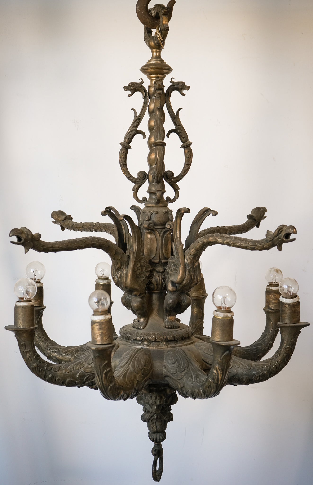 Antoni Gaudi  Influenced - Magnificent Bronze or Brass Candelabras