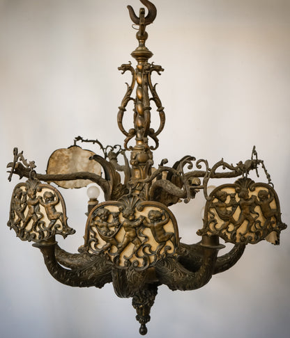 Antoni Gaudi  Influenced - Magnificent Bronze or Brass Candelabras
