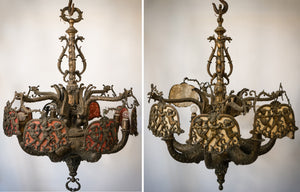 Antoni Gaudi Influenced - Magnificent Bronze or Brass Candelabras - Modern Decorative