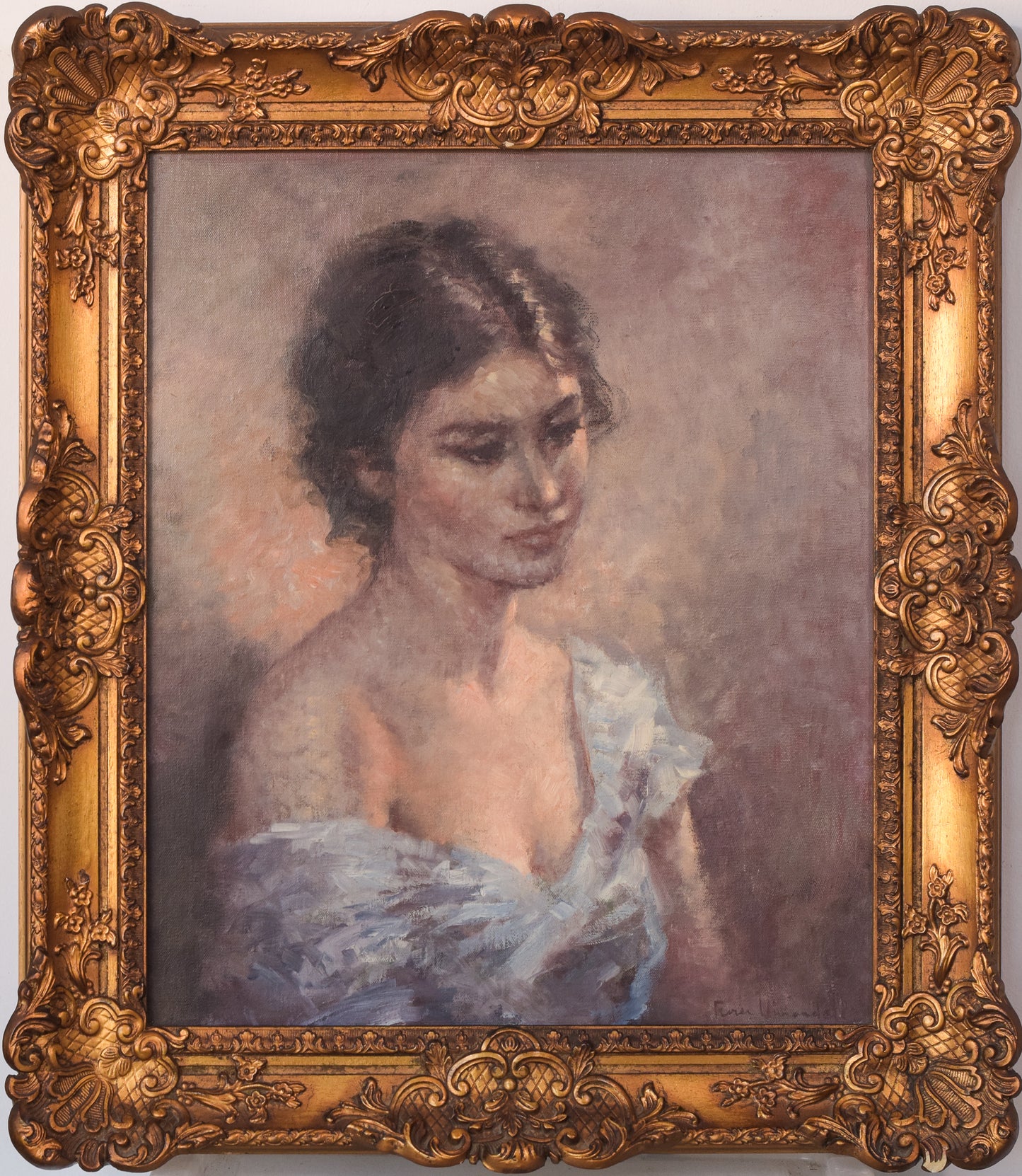 Oil Portrait of a Young Girl