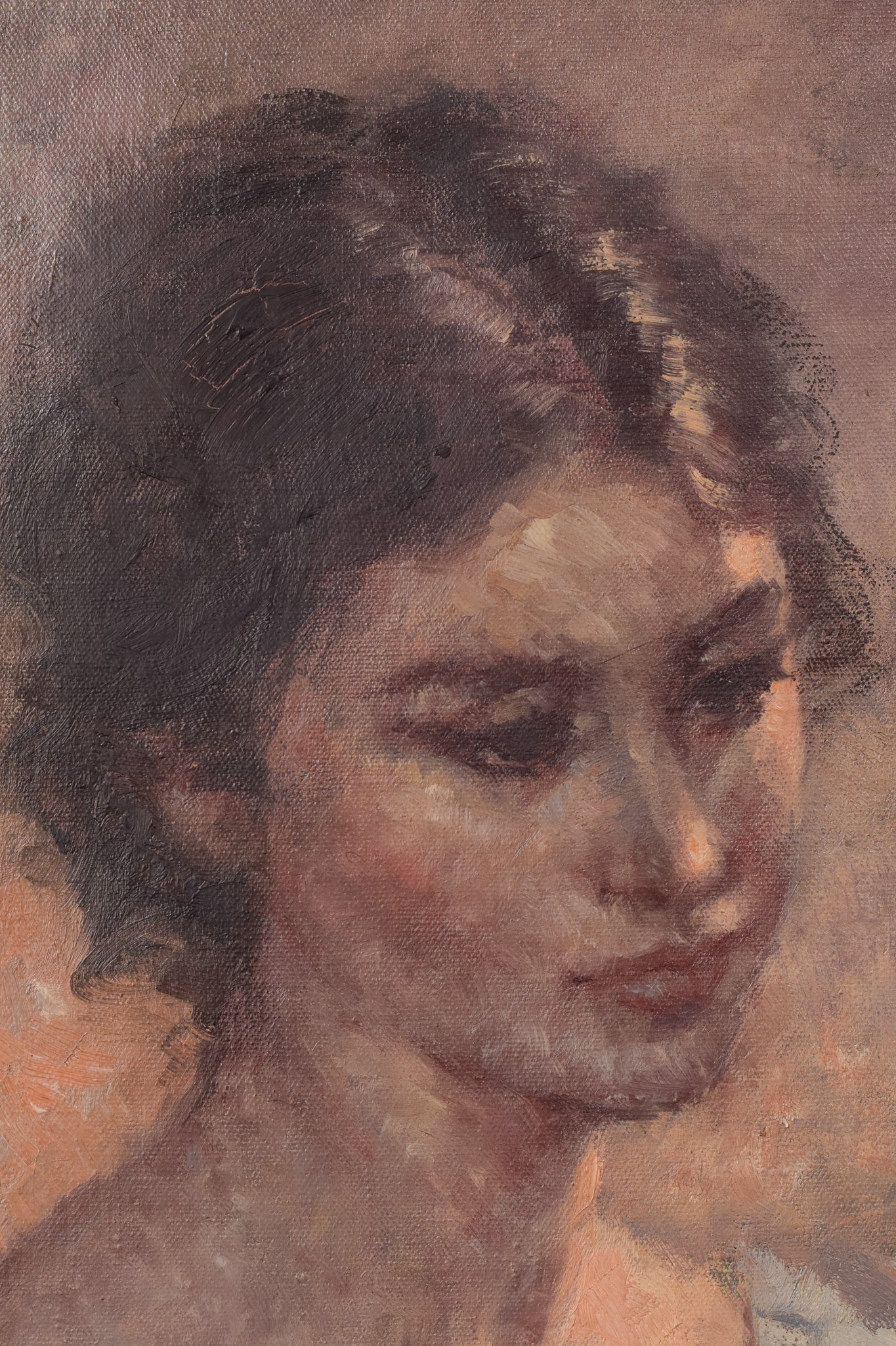 Oil Portrait of a Young Girl