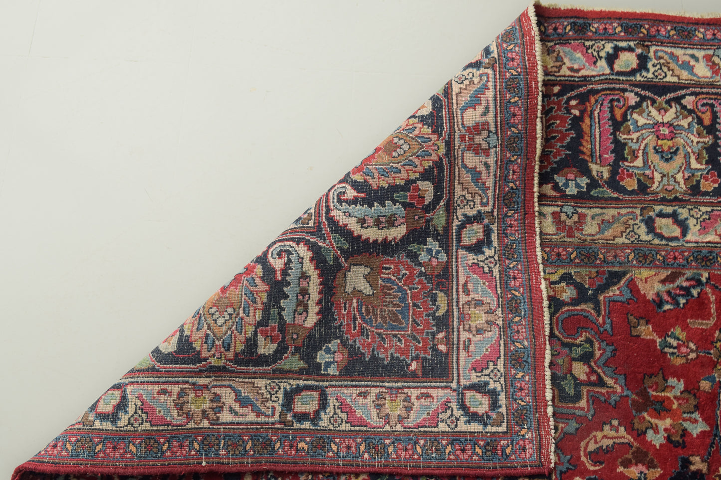 Vintage Mashad Handwoven Rug