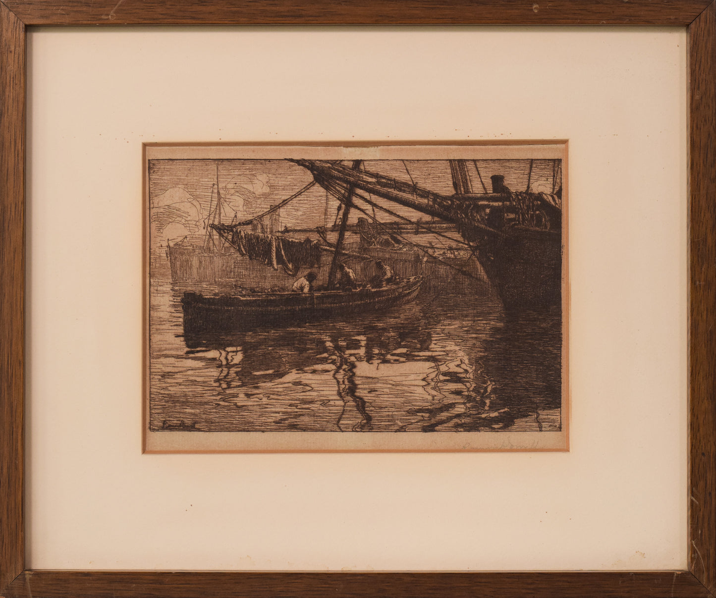 Etching of Boats