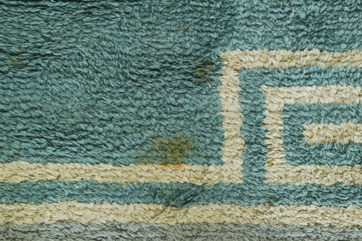 Large Handwoven Vintage Blue Rug