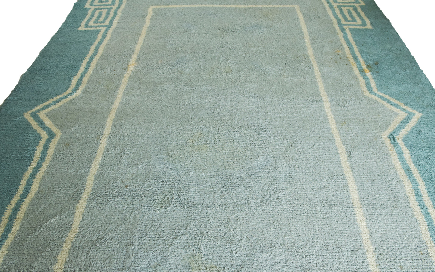 Large Handwoven Vintage Blue Rug