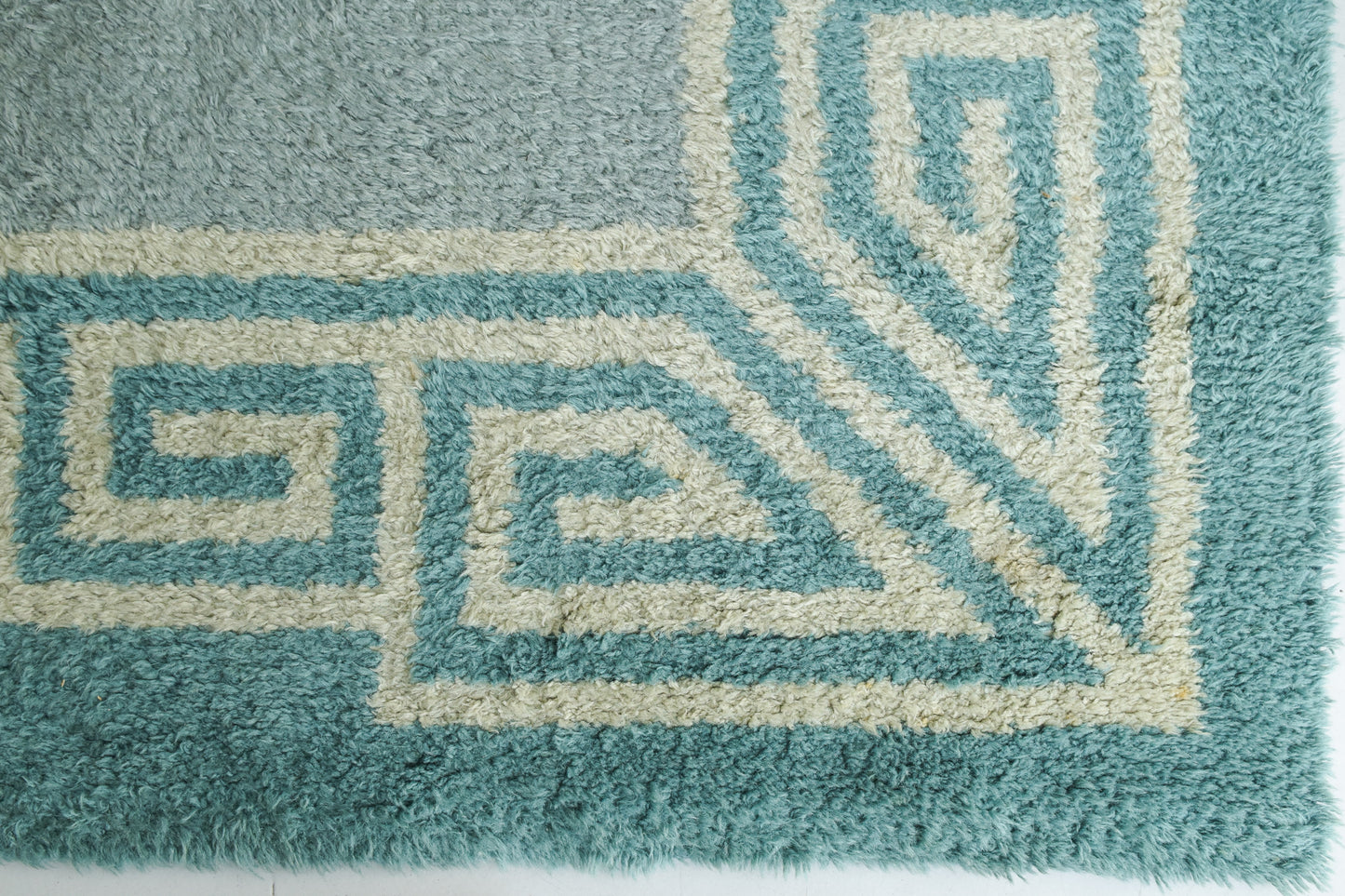 Large Handwoven Vintage Blue Rug