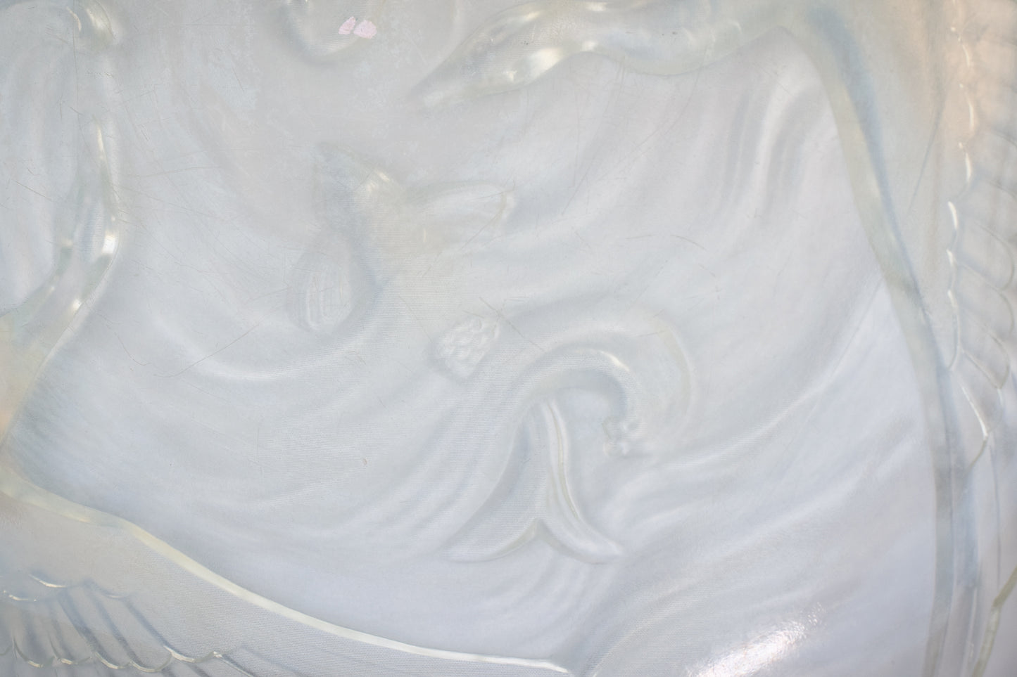 Follower of René Jules Lalique - Glass Bowl with Swans and Fish