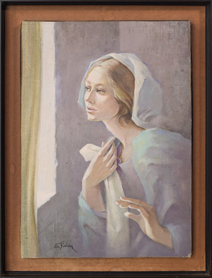 Portrait of a Novice - Oil on Canvas