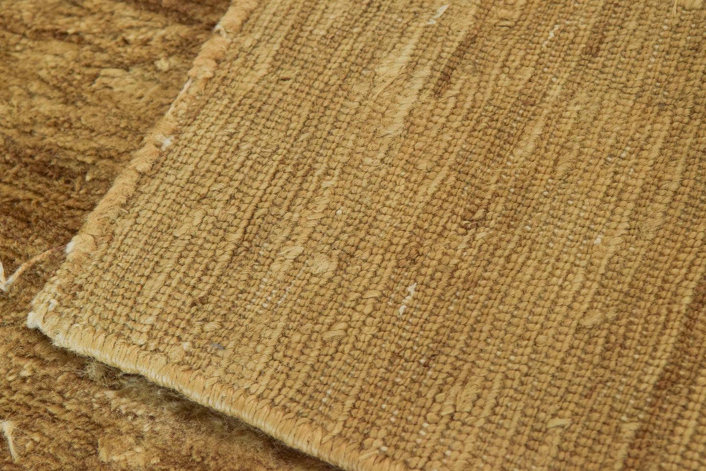 Large Vintage Handwoven Beige Rug