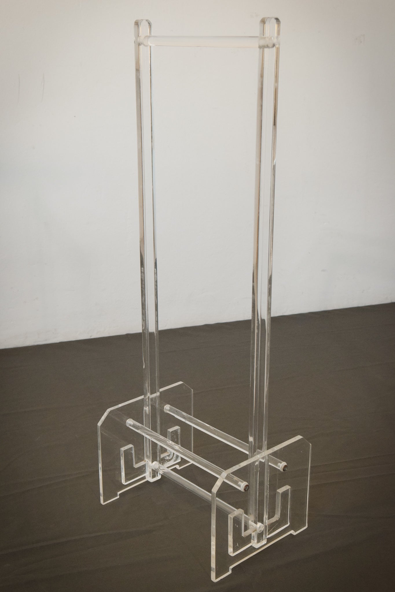 Unusual folding Side Tables with Stand - Perspex