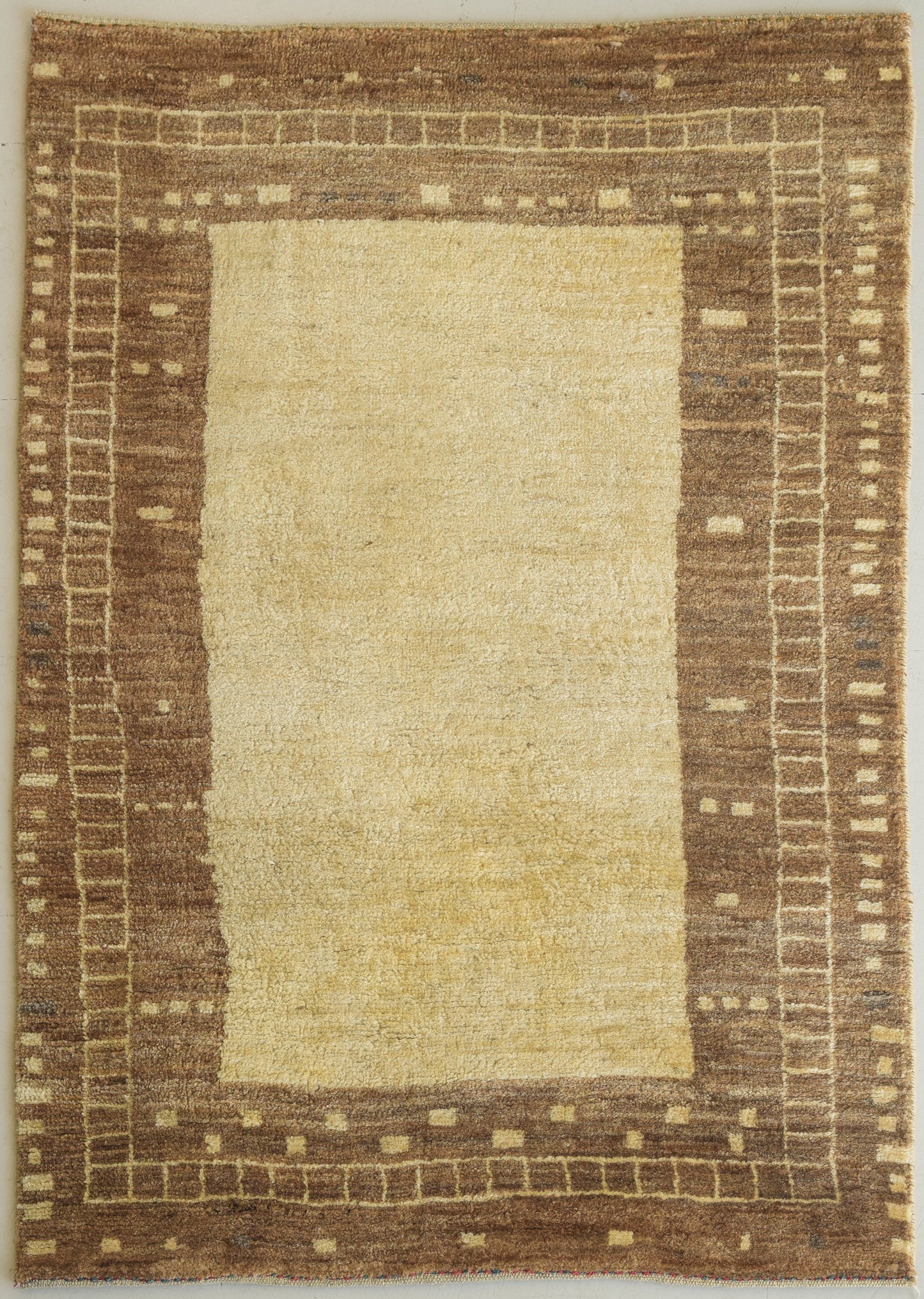 Beige Handwoven Modernist Rug