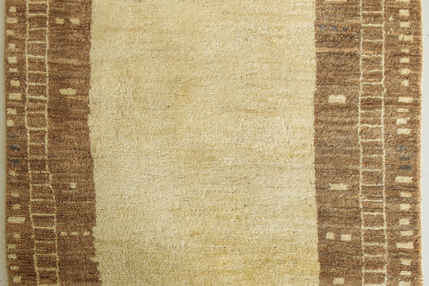 Beige Handwoven Modernist Rug