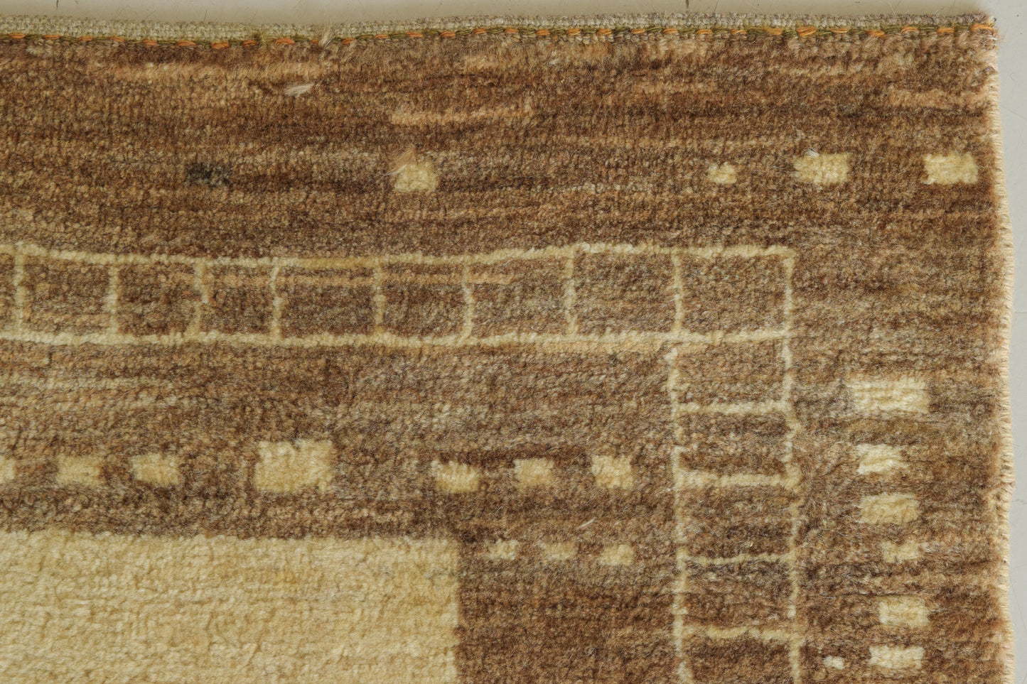 Beige Handwoven Modernist Rug