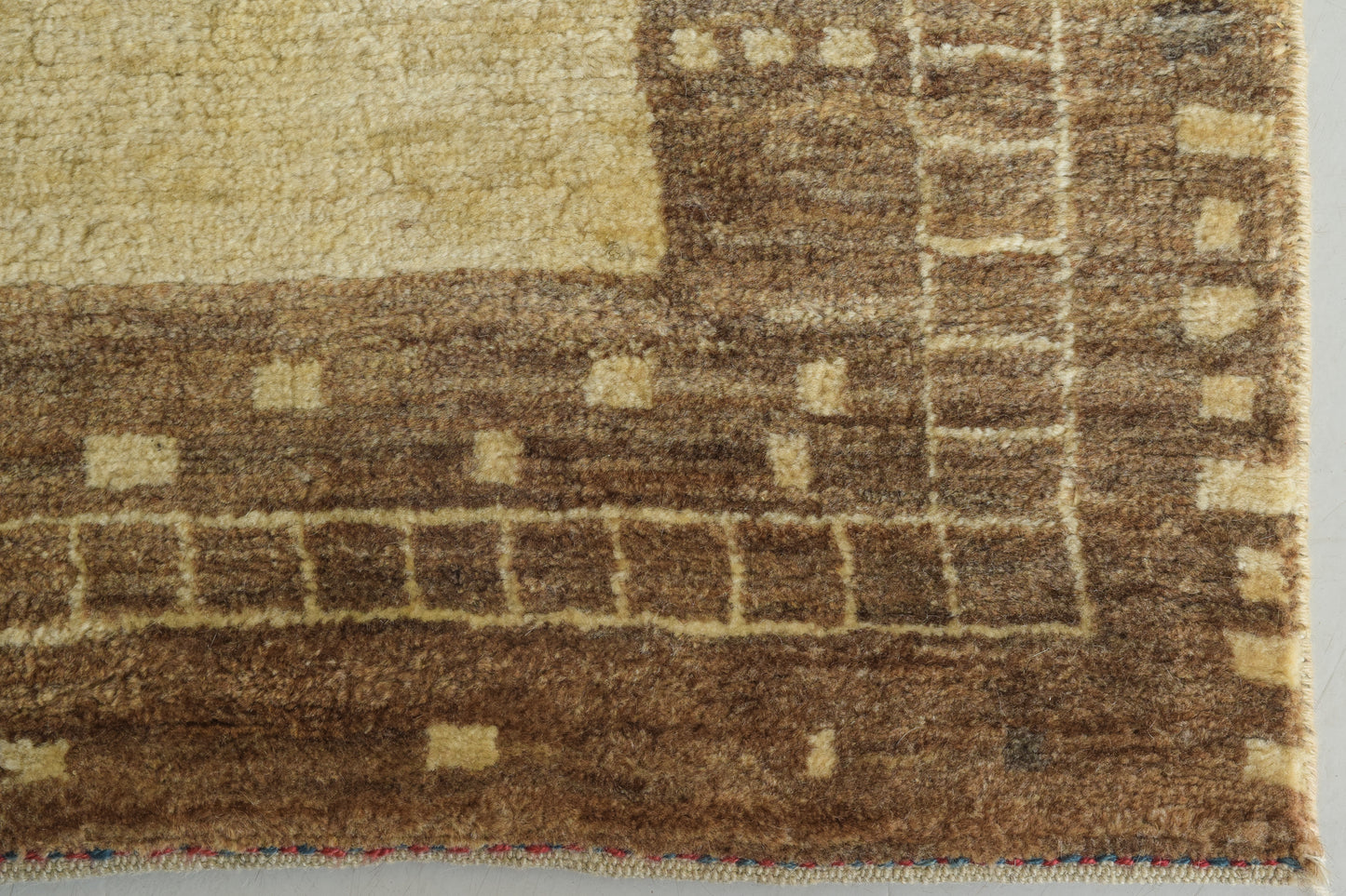 Beige Handwoven Modernist Rug