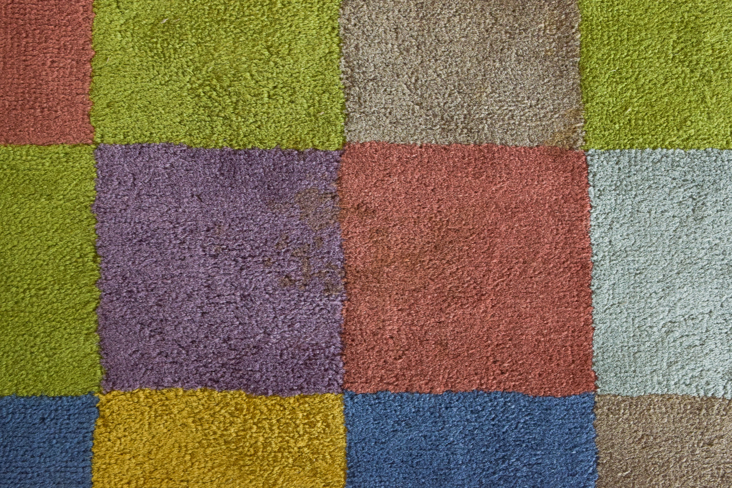 Colourful Chequered Handwoven Rug