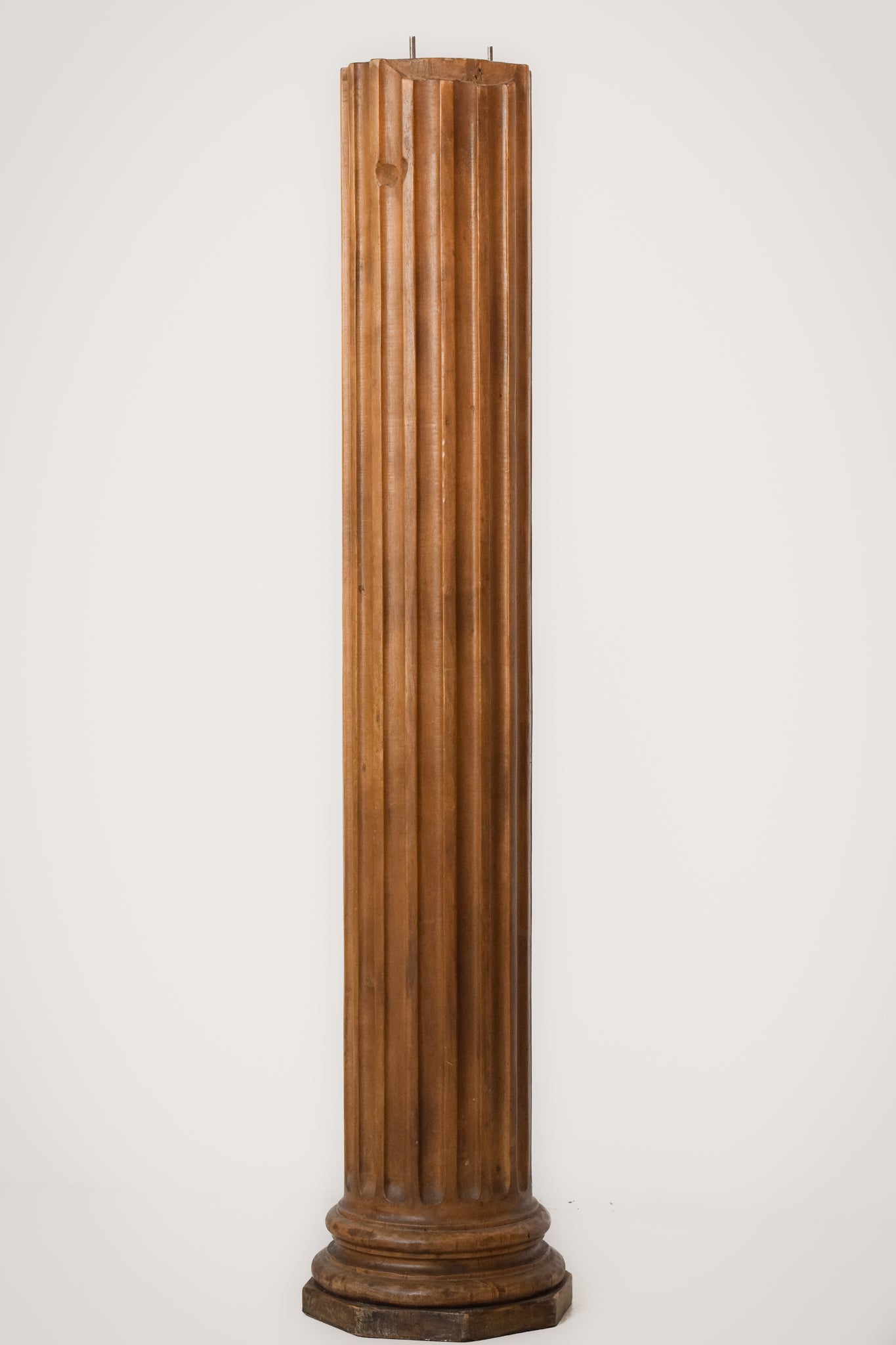 Mid Century - Blackamoor Polychrome Candelabra on a Column