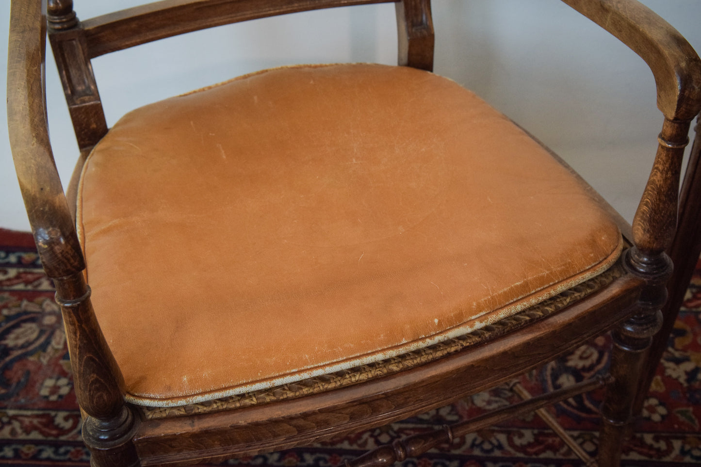 Elegant Vintage Games Table - With Four Matching Bergere Chairs