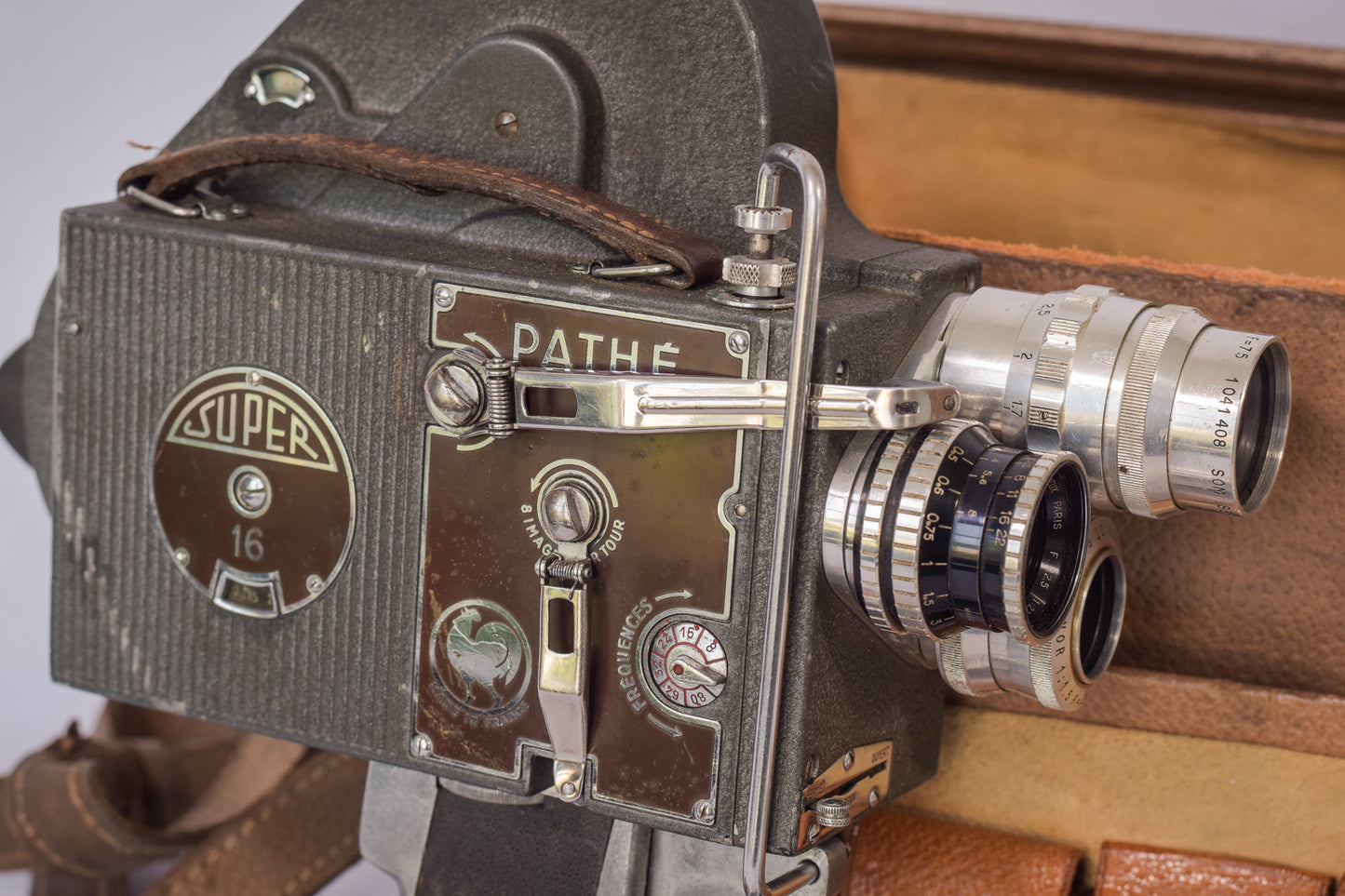 1950's Pathé Film Camera with Lenses