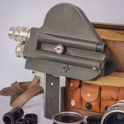 1950's Pathé Film Camera with Lenses